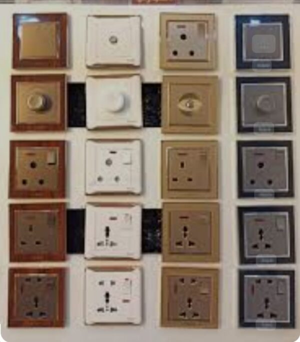 Switches and Power Sockets in Various Designs